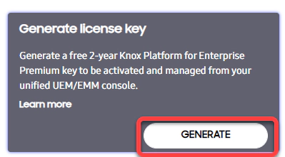 Knox PFE License Generation