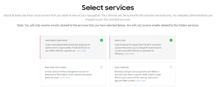 Knox Service Select