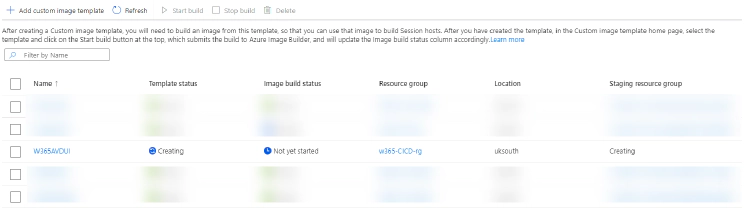 Azure Virtual Desktop Custom Image Template