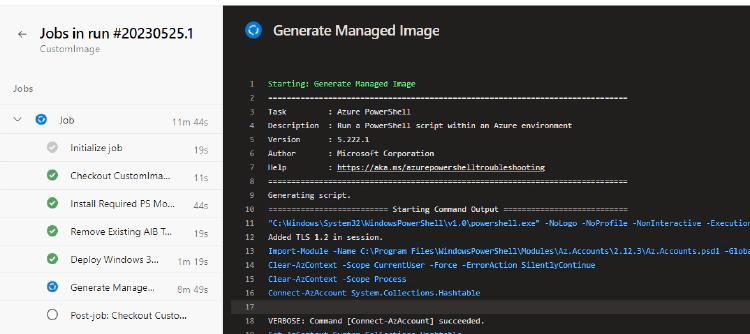 Create Managed Image Pipeline